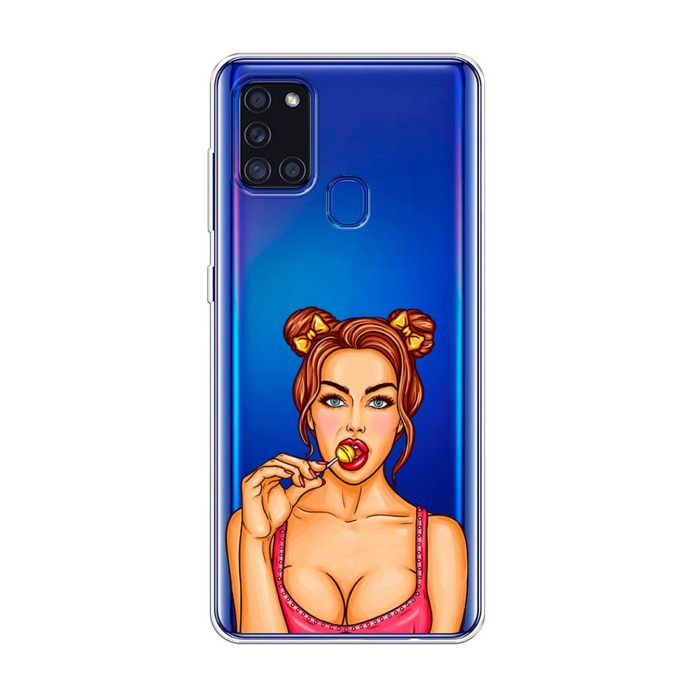 

Чехол Awog на Samsung Galaxy A21s / Самсунг A21s "Вкусный леденец", Разноцветный, 2100250-7