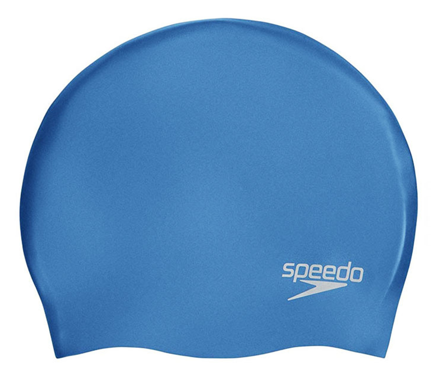 фото Шапочка для плавания speedo plain molded silicone cap blue/silver