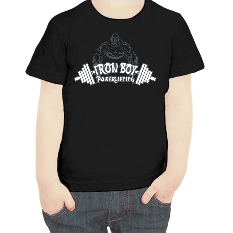 

Футболка мальчику черная 32 р-р iron boy powerlifting, Черный, fdm_iron_boy