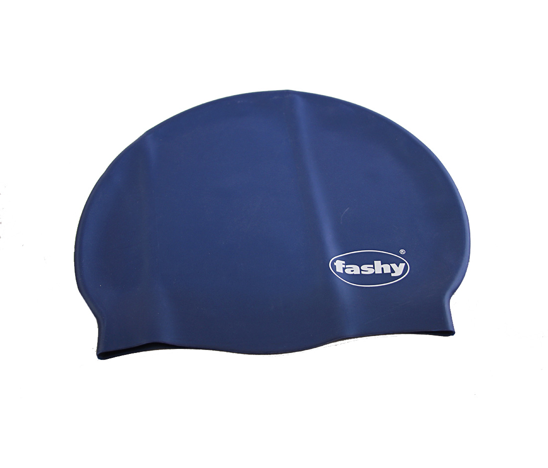 фото Шапочка для плавания fashy silicone cap blue