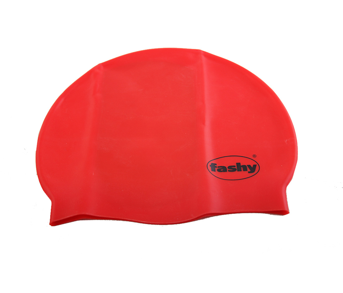 фото Шапочка для плавания fashy silicone cap красная