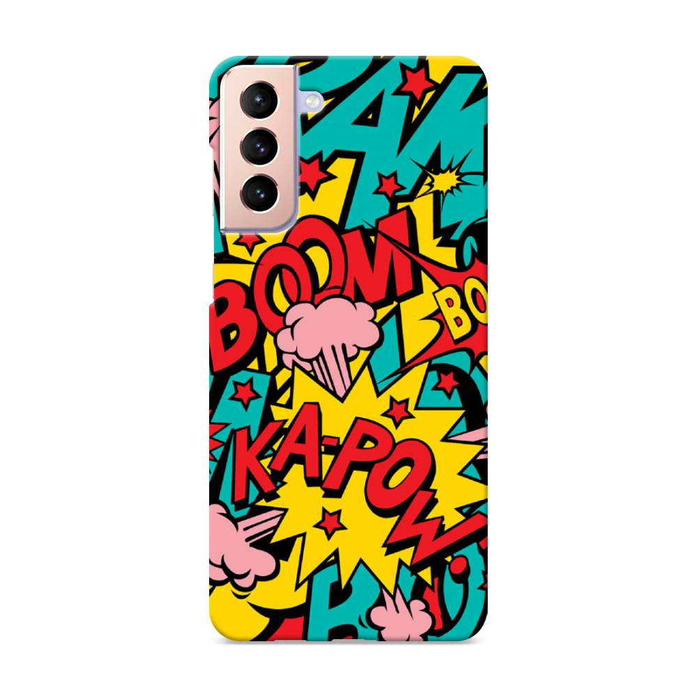 фото Пластиковый чехол "постер pop art" на samsung galaxy s21 + awog