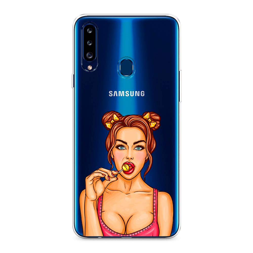 фото Силиконовый чехол "вкусный леденец" на samsung galaxy a20s awog