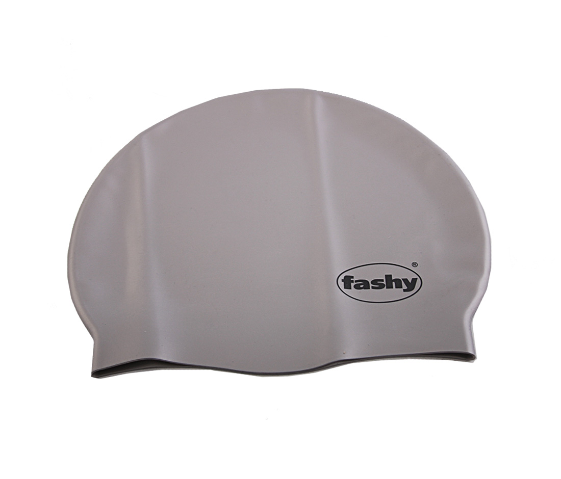 фото Шапочка для плавания fashy silicone cap серебристая