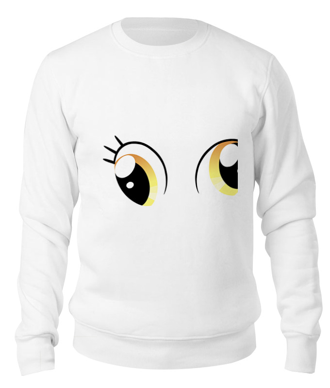 

Свитшот унисекс Printio D3rpy eyes белый XS, D3rpy eyes