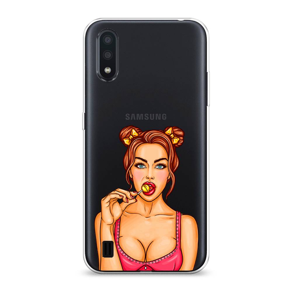 

Чехол Awog на Samsung Galaxy A01 "Вкусный леденец", Разноцветный