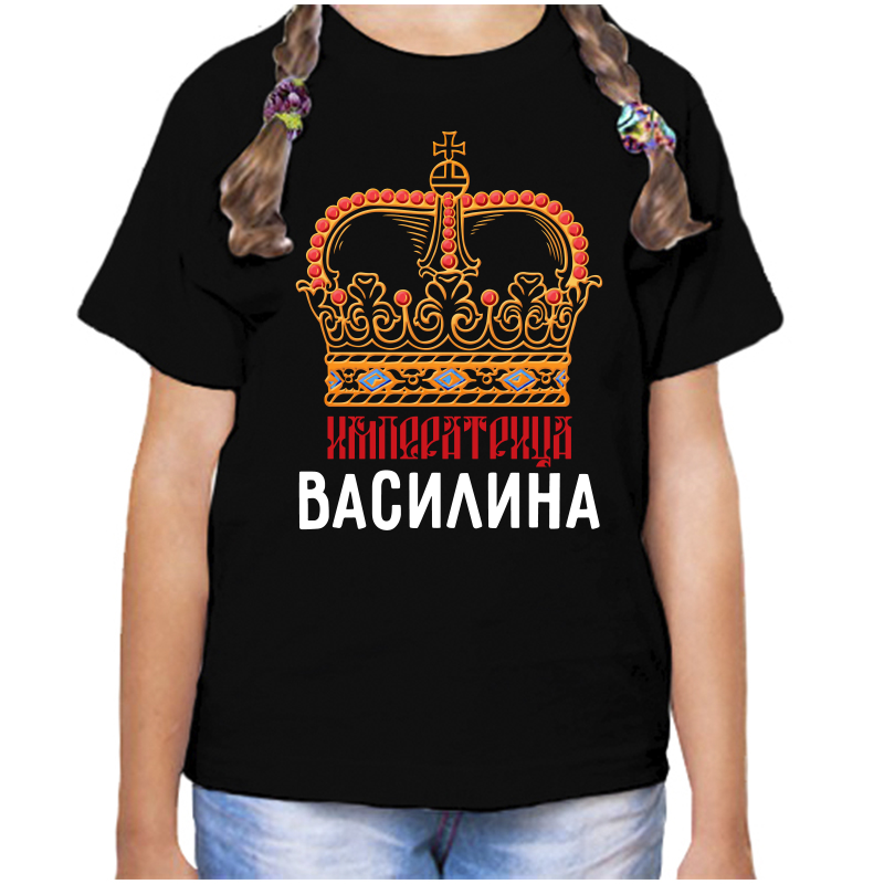 

Футболка девочке черная 34 р-р императрица василина, Черный, fdd_imperatrica_Vasilina