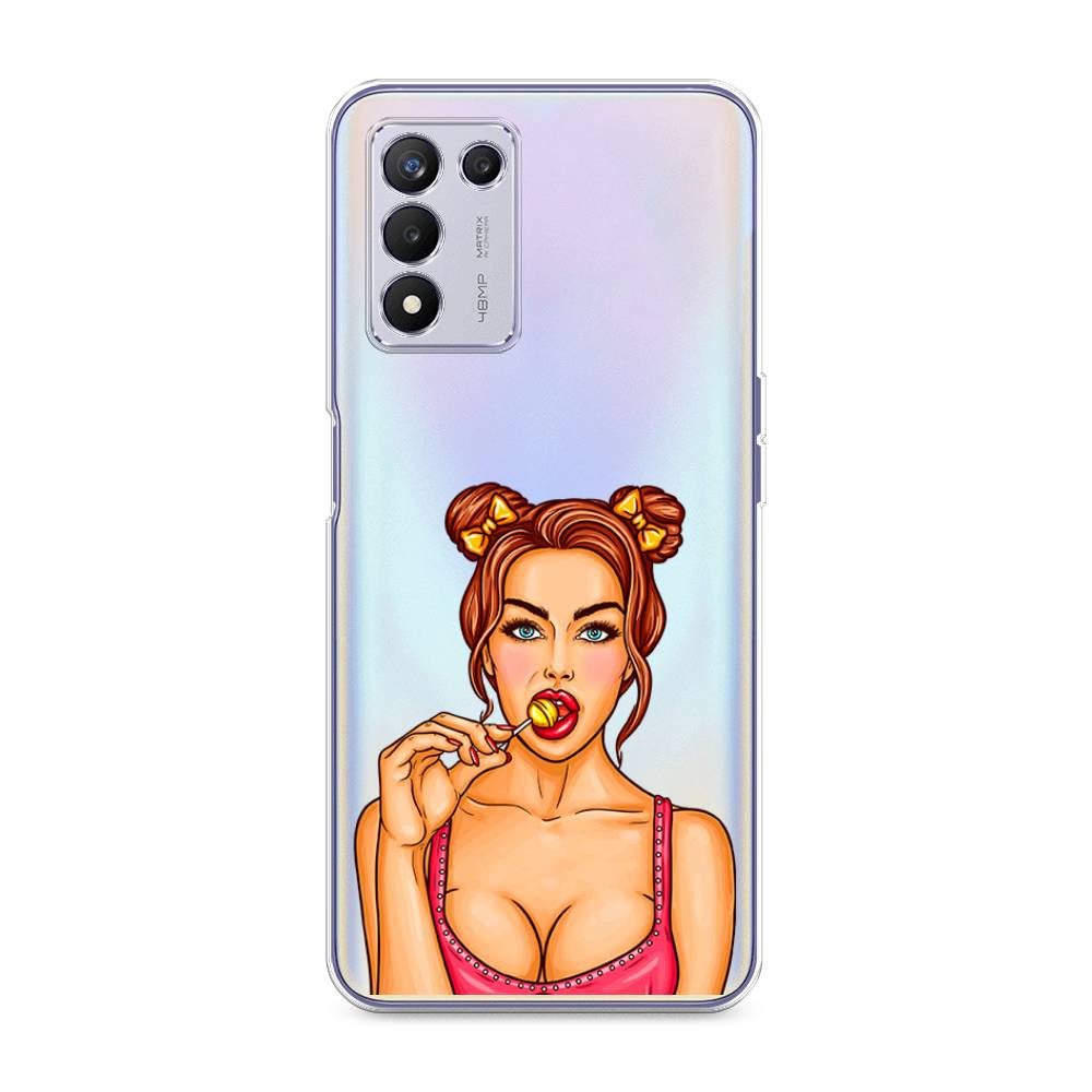 

Чехол Awog на Realme Q3s "Вкусный леденец", Разноцветный