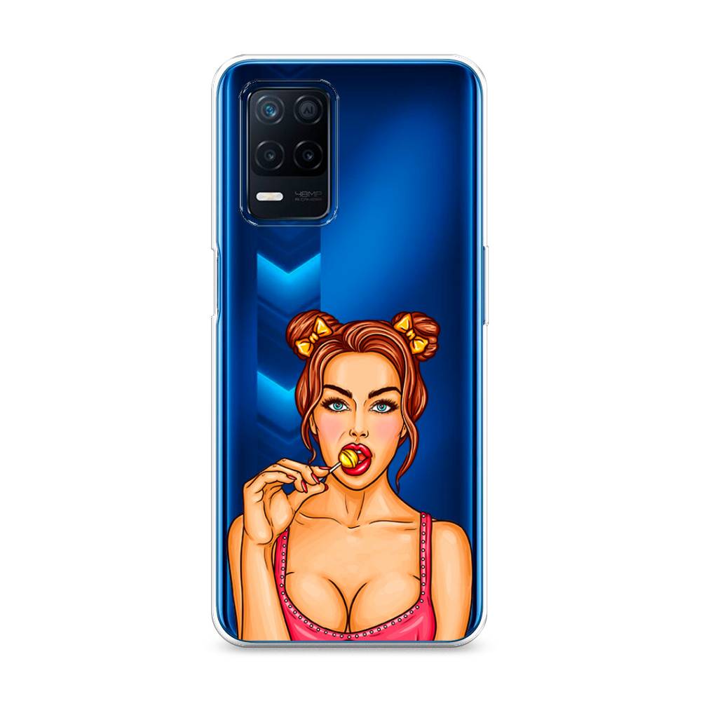 

Чехол Awog на Realme 8 5G/Narzo 30 5G "Вкусный леденец", Разноцветный