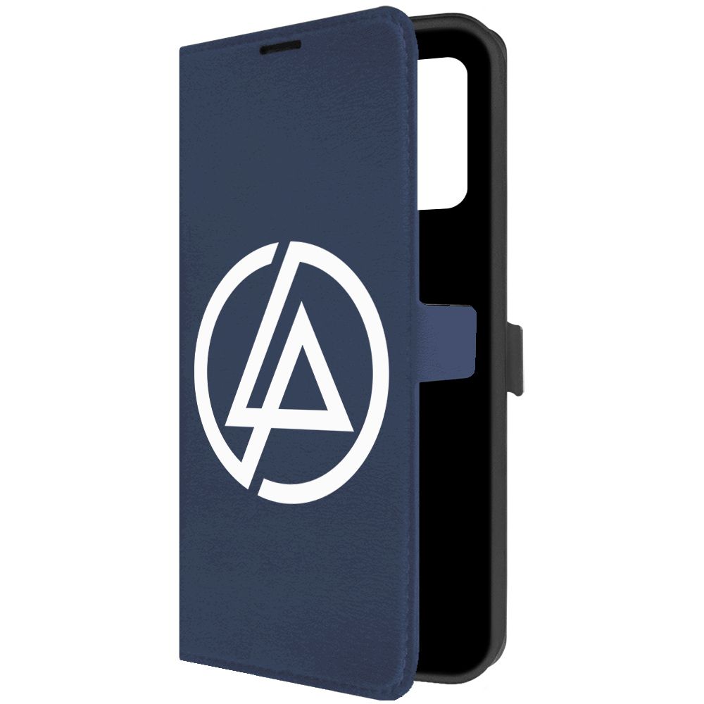 

Чехол-книжка Krutoff Eco Book для Realme C35 Linkin Park синий