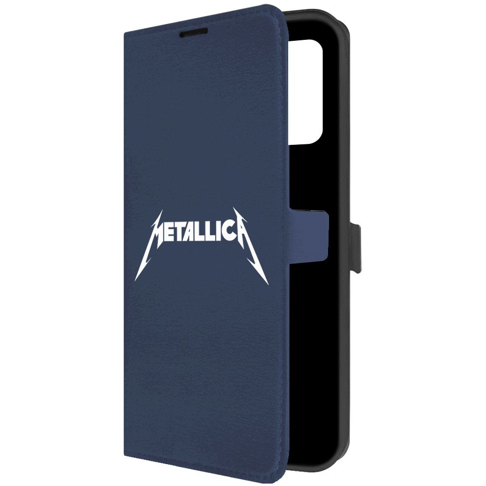 

Чехол-книжка Krutoff Eco Book для Realme C35 Metallica синий