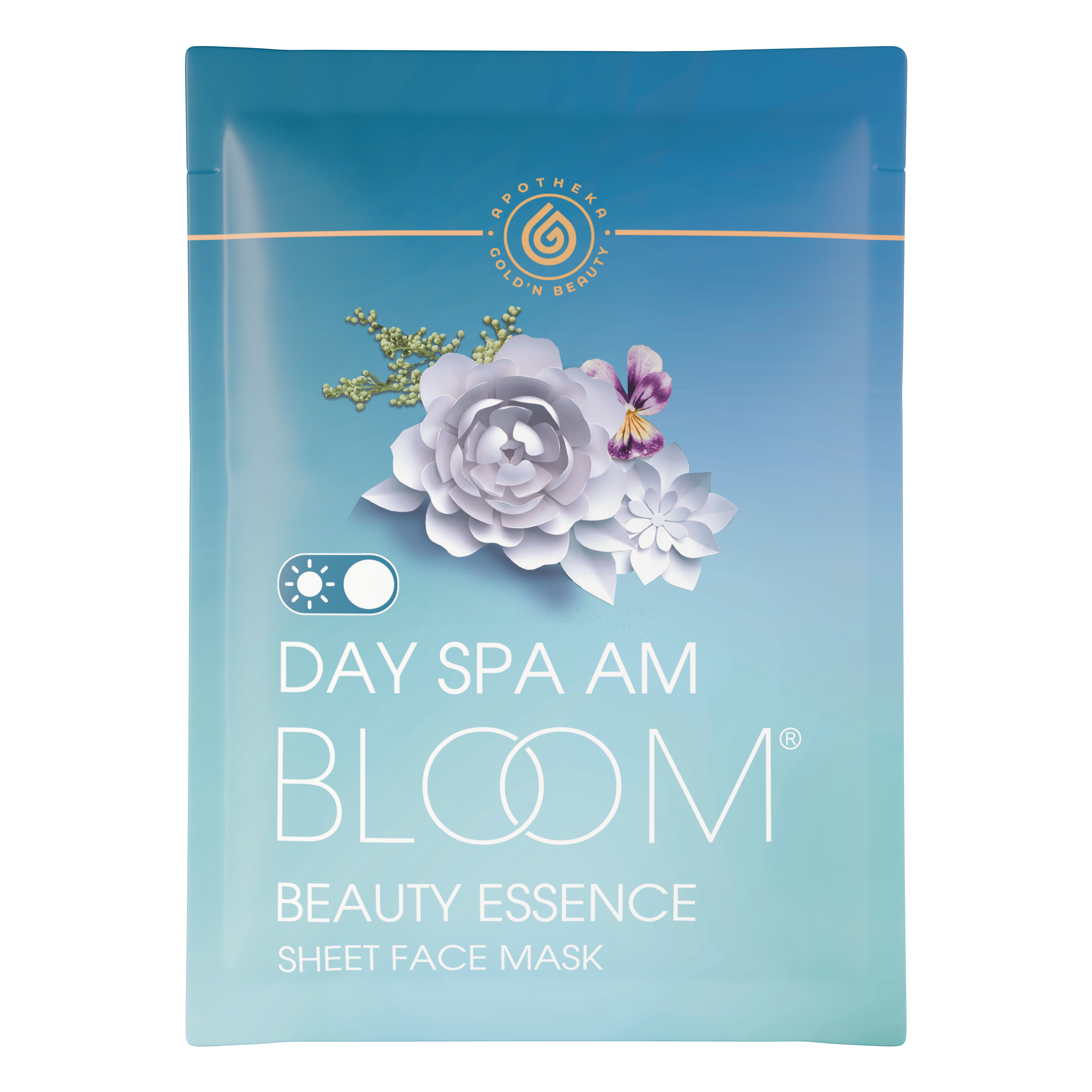 Маска Для Лица GOLDN APOTHEKA Тканевая Bloom Face Mask Day Spa Am