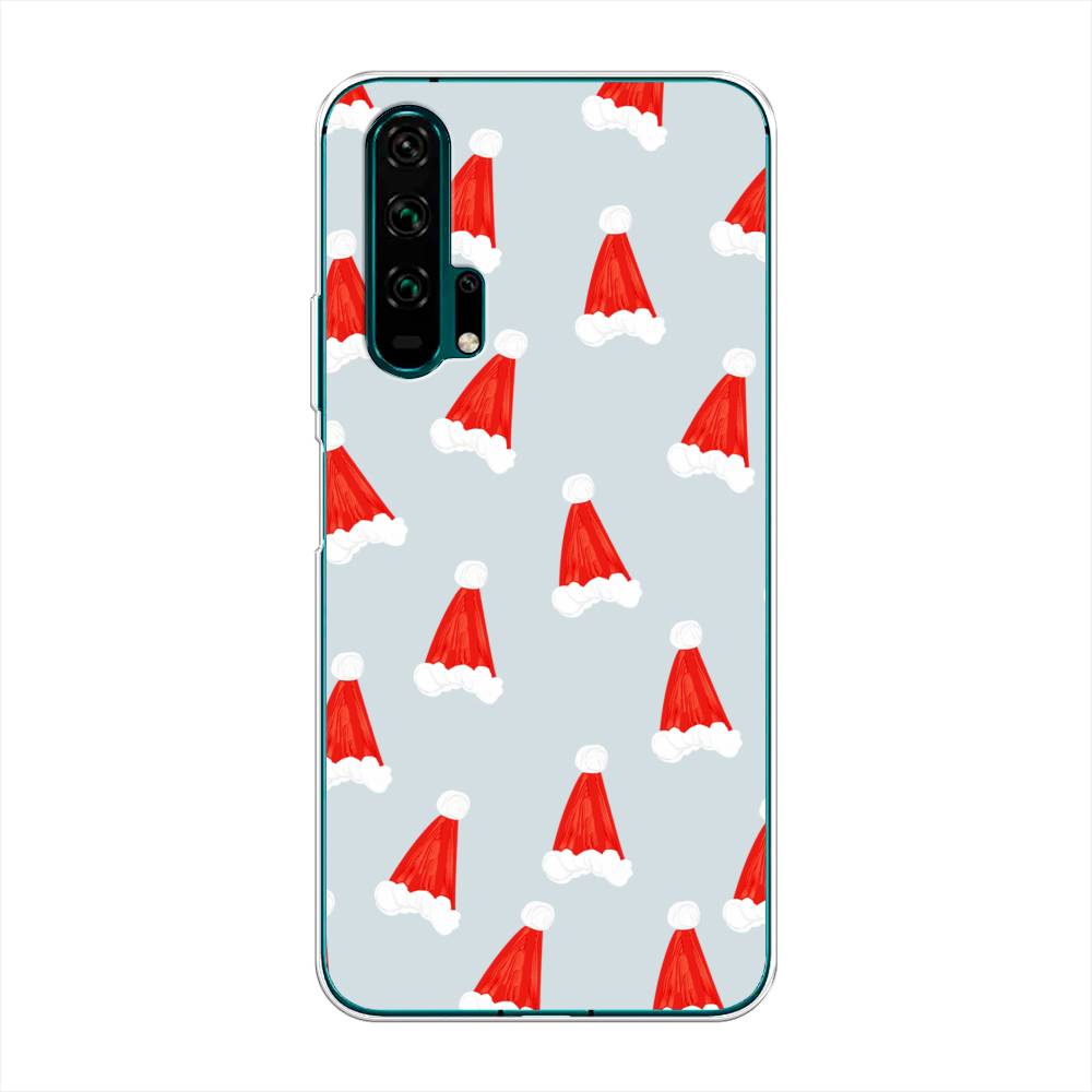 

Чехол для Honor 20 Pro "Новогодние шапочки", Белый;красный;серый, 69350-5