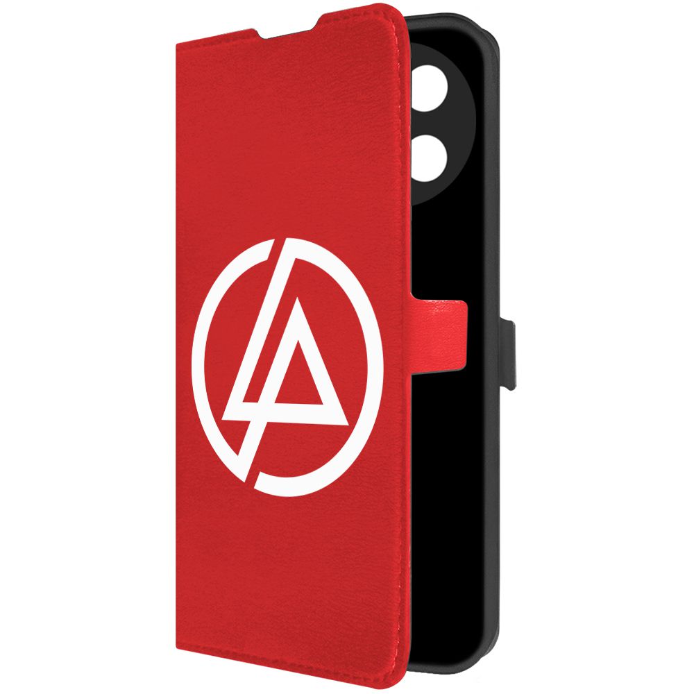 

Чехол-книжка Krutoff Eco Book для Realme 11 4G Linkin Park красный
