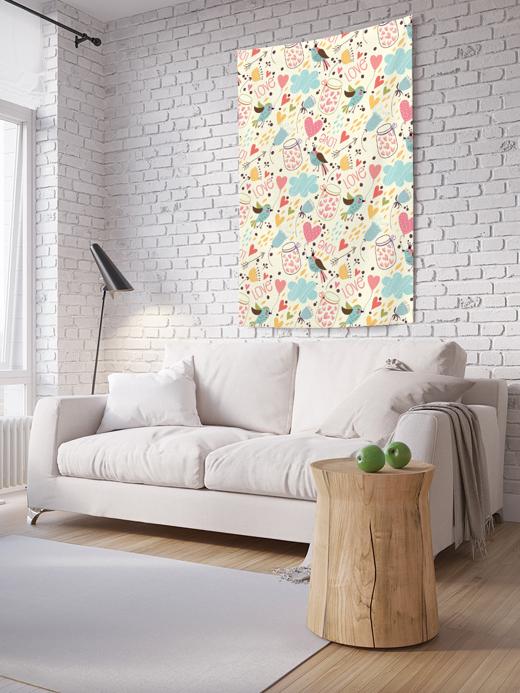 

Вертикальное фотопанно на стену JoyArty Баночка любви 100x150 см, Баночка любви