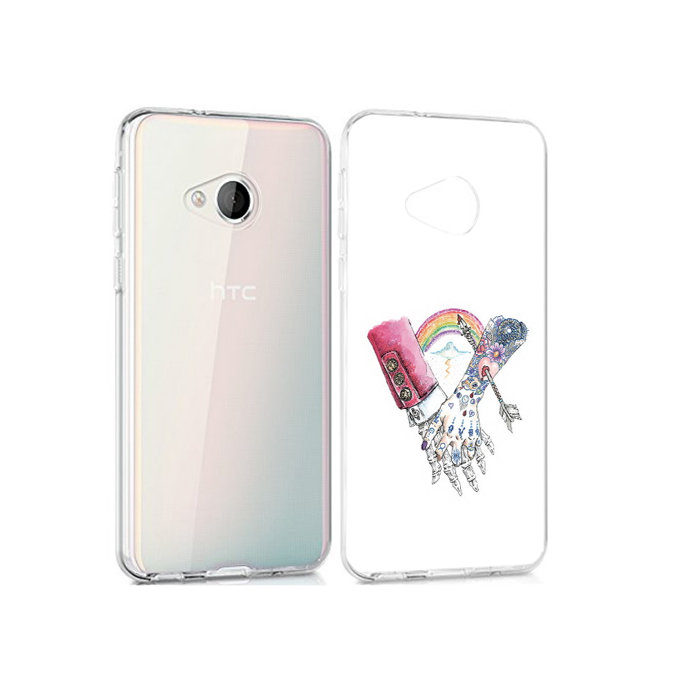 

Чехол MyPads Tocco для HTC U Play абстракция руки в татуировках, Прозрачный, Tocco