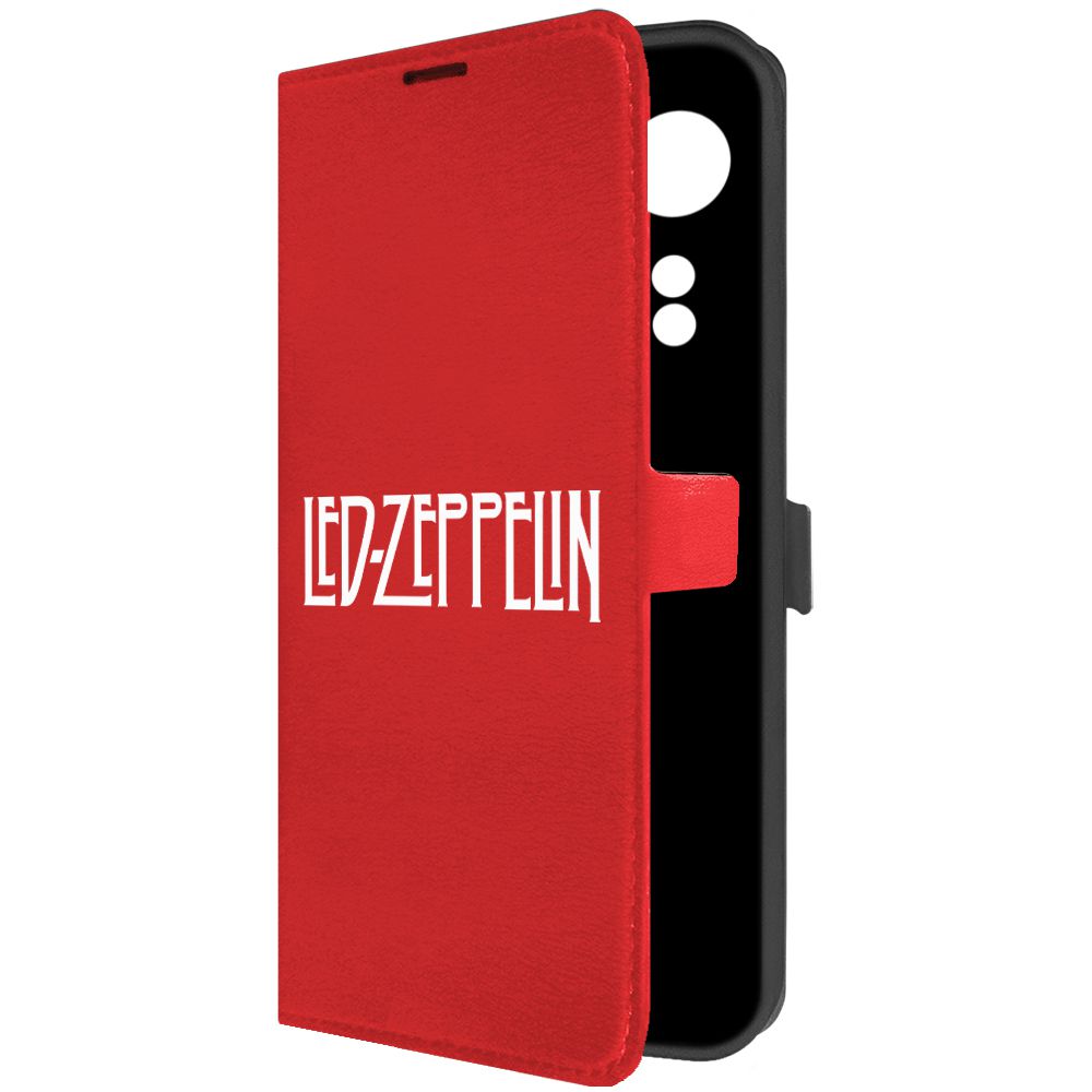 

Чехол-книжка Krutoff Eco Book для Oppo A78 4G Led Zeppelin красный
