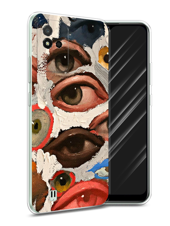 

Чехол Awog на Realme Narzo 50i "Глаза масляная живопись", Разноцветный, 2510050-7