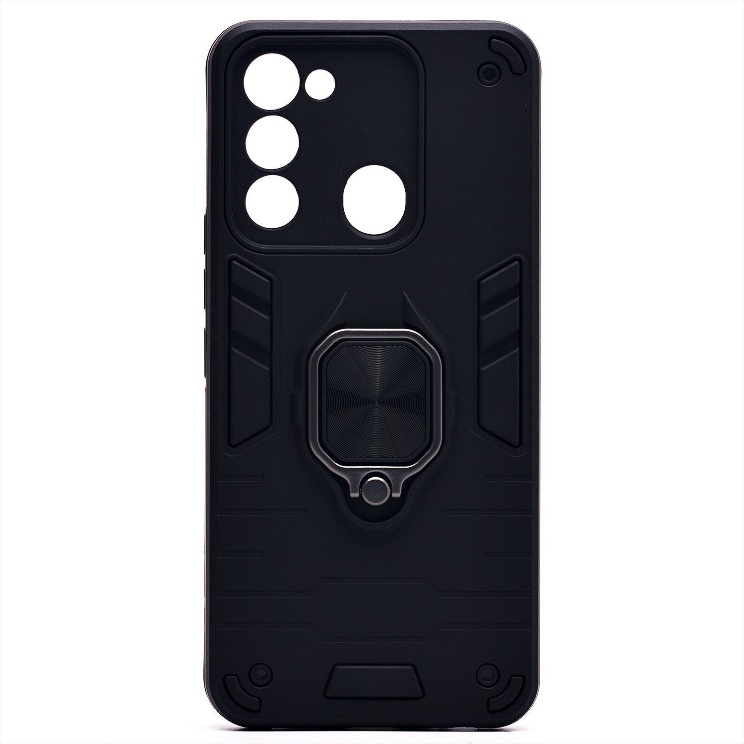 

Чехол для Tecno Spark 8C (KG5n), Spark Go 2022 (KG5m) противоударный с кольцом черный