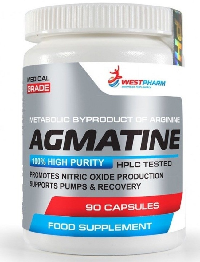 WestPharm Agmatine 500 mg 90 капсул 1430₽