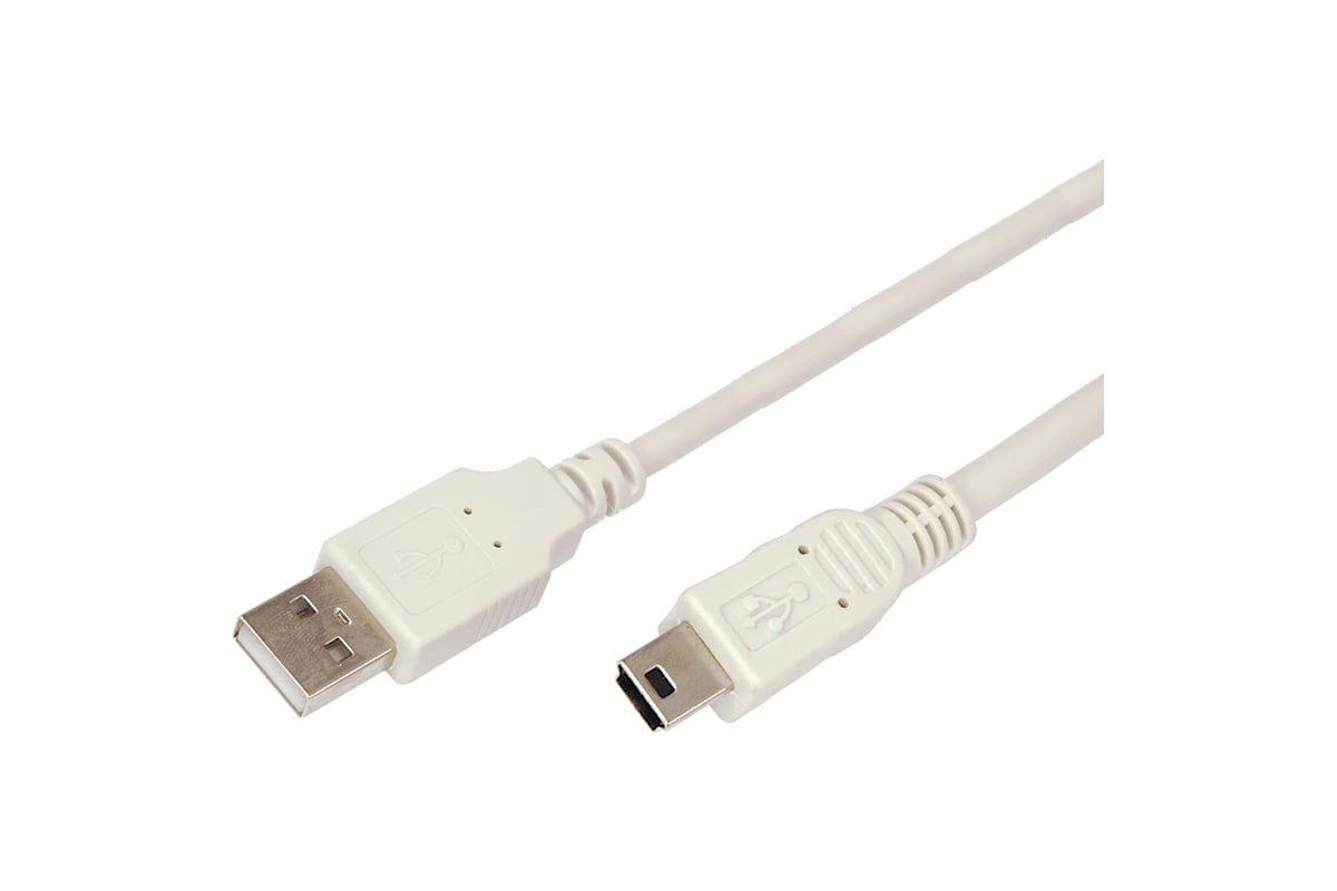 

Кабель Rexant USB - Mini-USB, 1 А, 1.8 м, серый