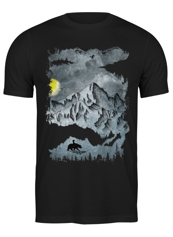 

Футболка мужская Printio Moon hike черная M, Черный, Moon hike