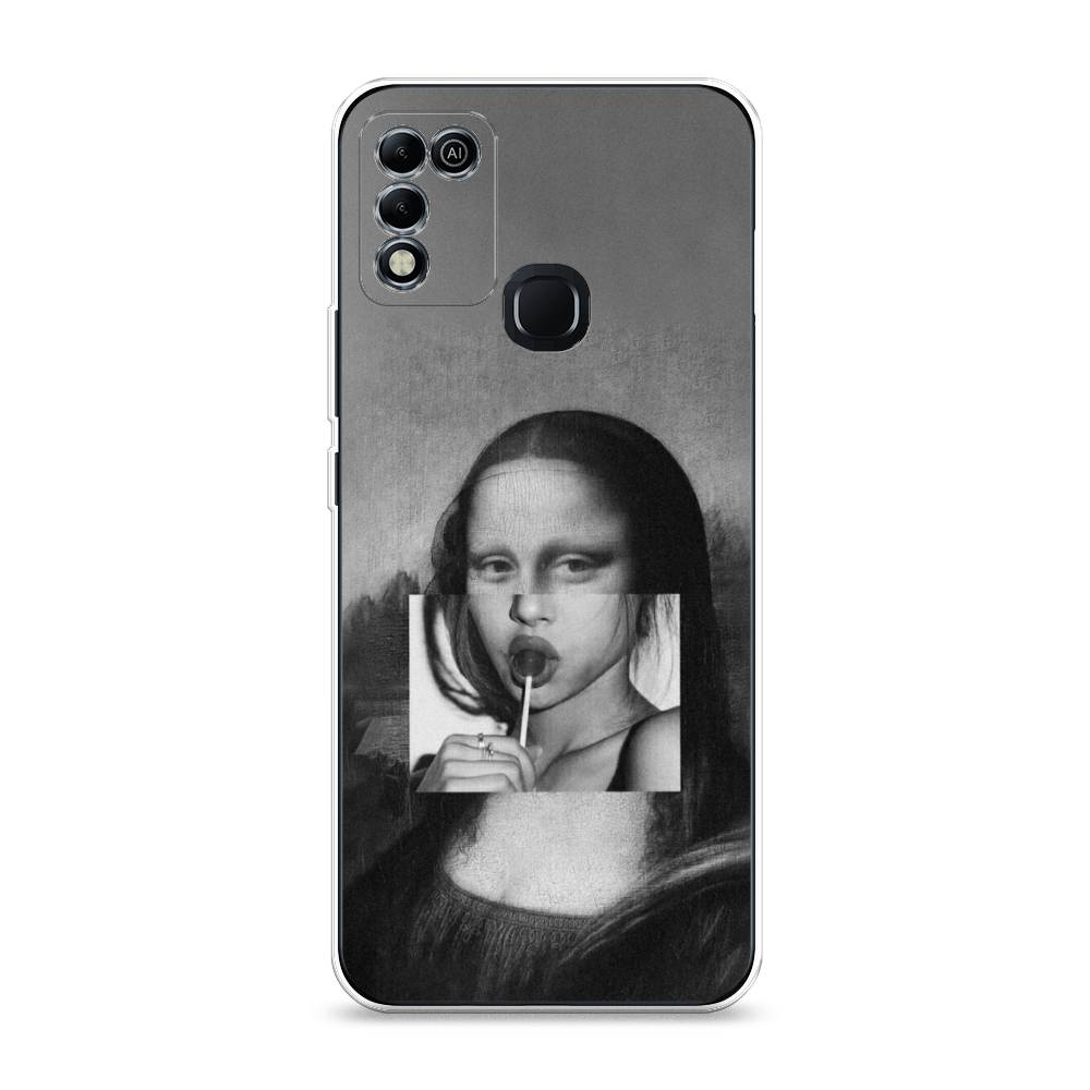 

Чехол Awog на Infinix HOT 11 Play "Mona Lisa sucking lollipop", Разноцветный, 3100850-9