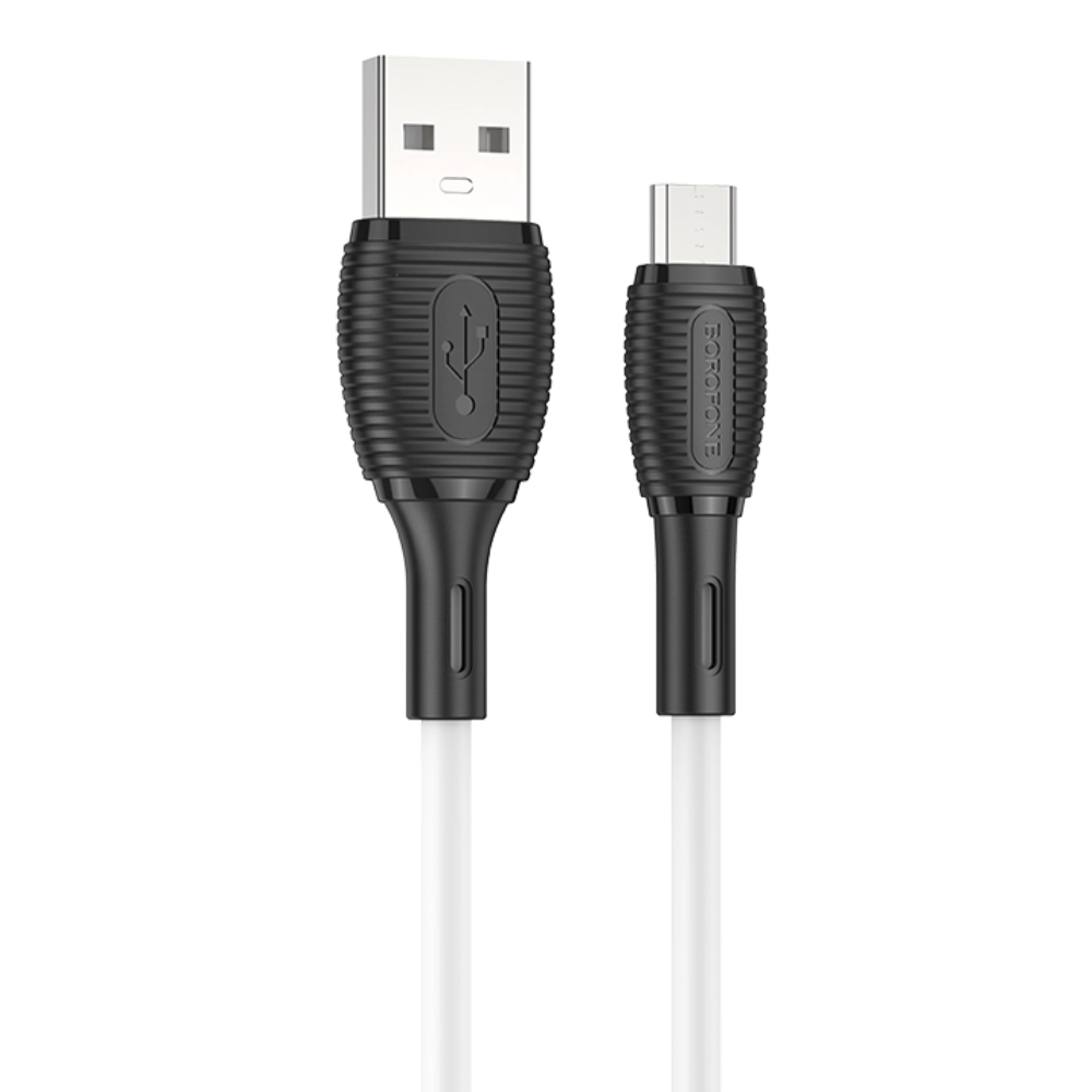 

Кабель micro usb - usb Borofone BX86m 1 м белый, BX86m