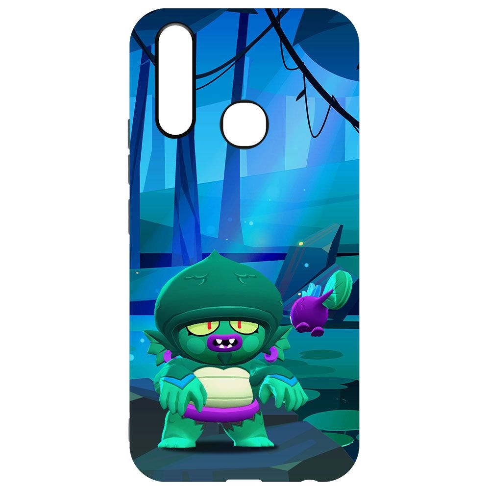 

Чехол-накладка Krutoff Софт Кейс Brawl Stars - Болотный Джин для Vivo Y12 черный