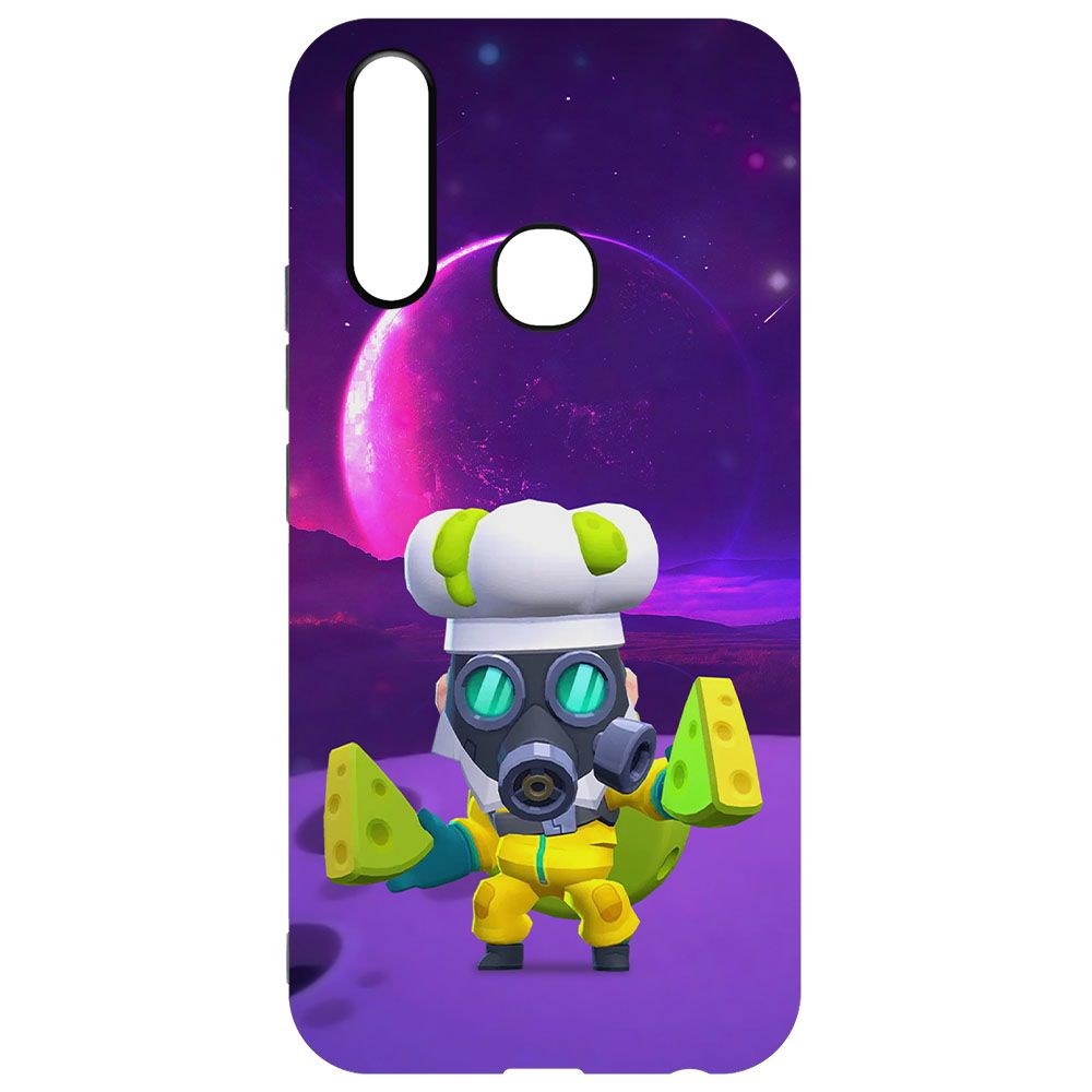 

Чехол-накладка Krutoff Софт Кейс Brawl Stars - Майк с плесенью для Vivo Y11 черный