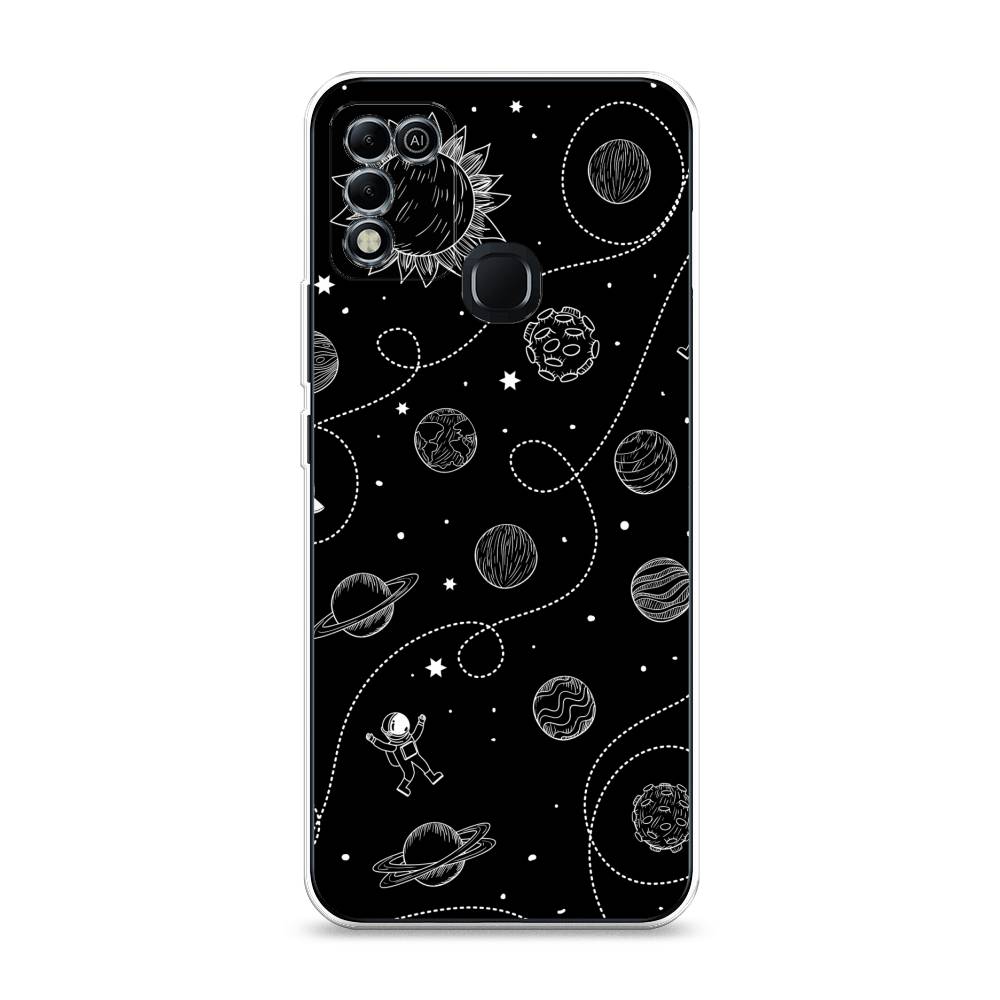 

Чехол Awog на Infinix HOT 11 Play "В невесомости", Разноцветный, 3100850-4