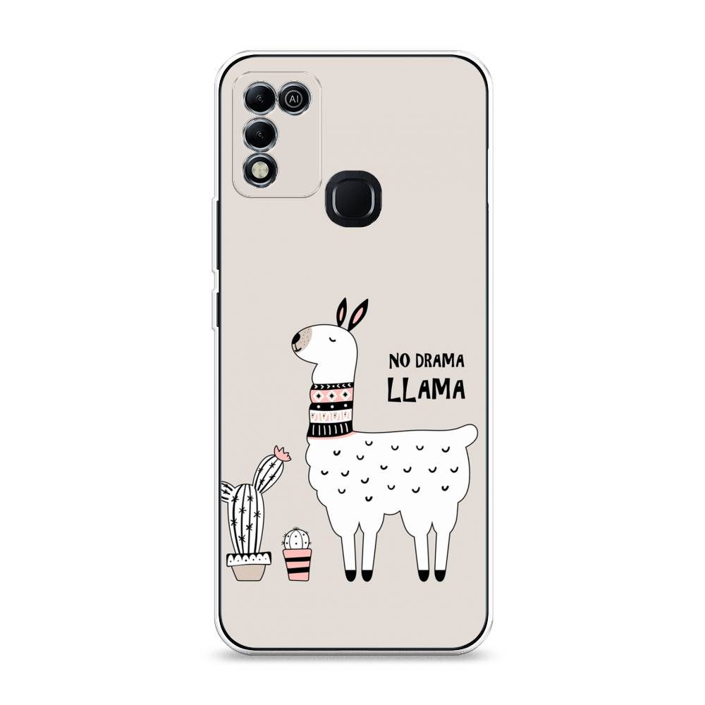 

Чехол Awog на Infinix HOT 11 Play "No drama LLama", Разноцветный, 3100850-2