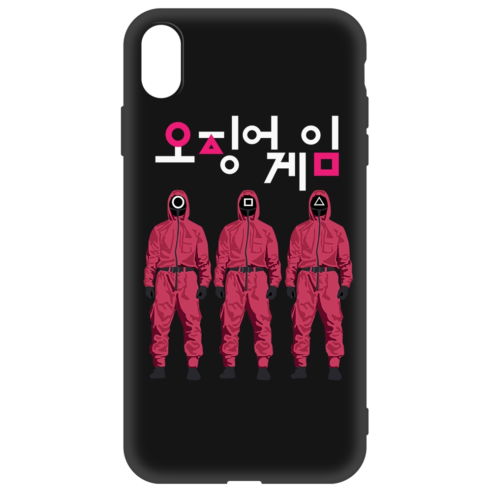 

Накладка Krutoff Soft Case Игра в кальмара-Персонал для Apple iPhone Xs Max черный