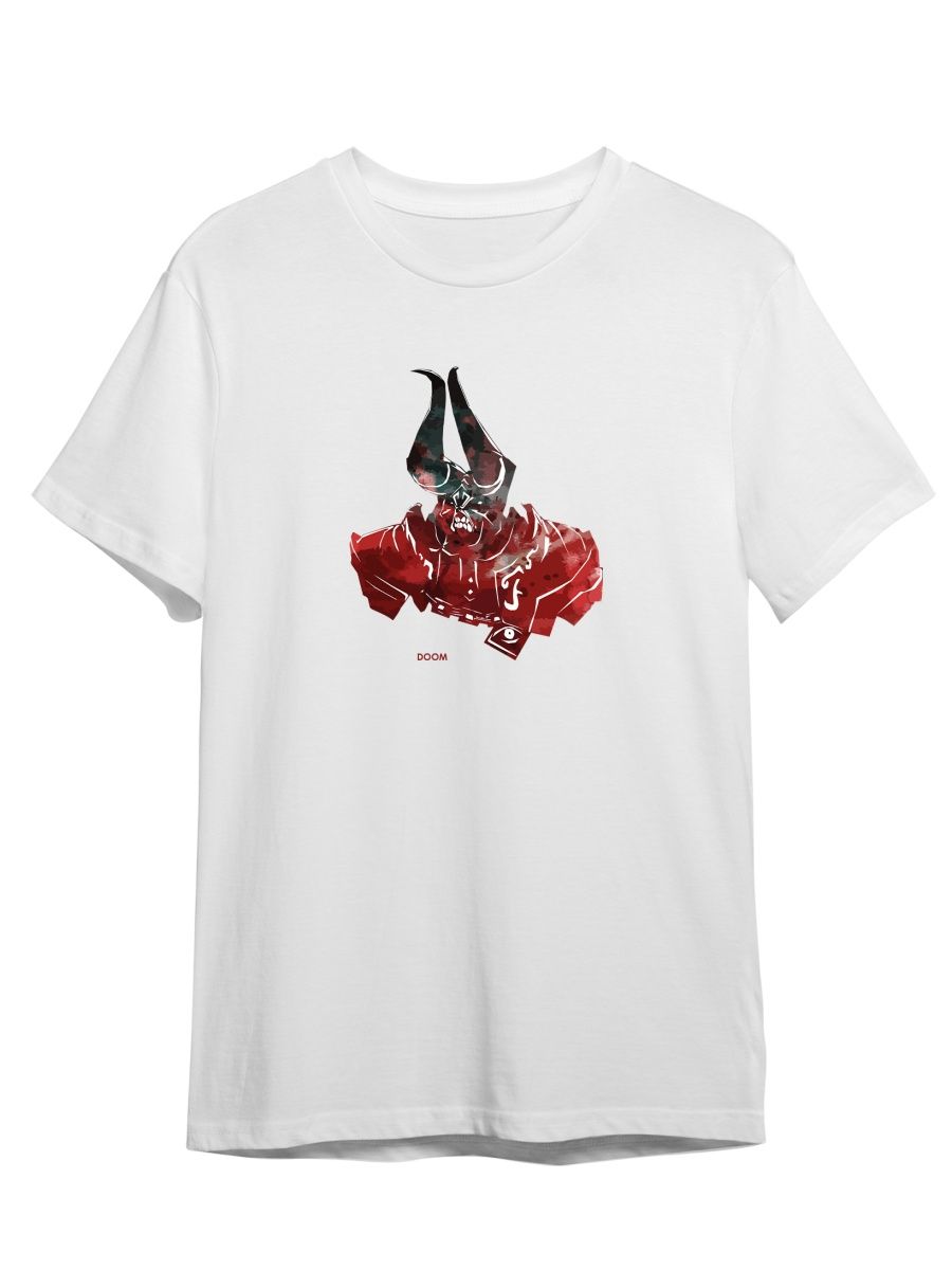 

Футболка унисекс СувенирShop Dota 2/Дота 2/Doom 17 белая 5XL, "Dota 2/Дота 2/Doom" 17