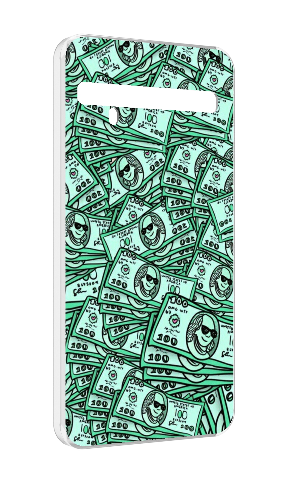 

Чехол MyPads доллары картинка для TCL 10 Pro / TCL 10 + Plus, Прозрачный, Tocco