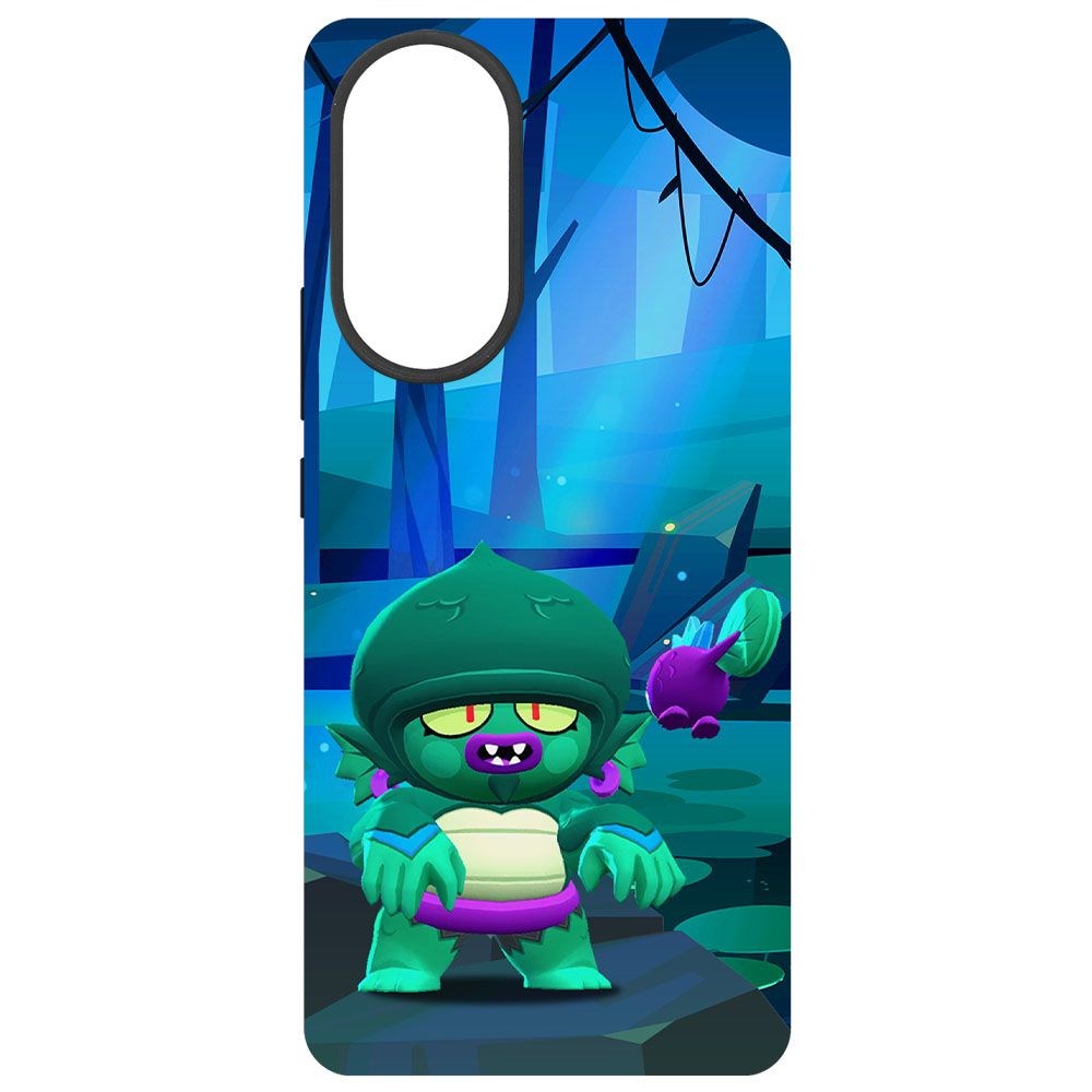 

Чехол-накладка Krutoff Софт Кейс Brawl Stars - Болотный Джин для Huawei Nova 9 черный