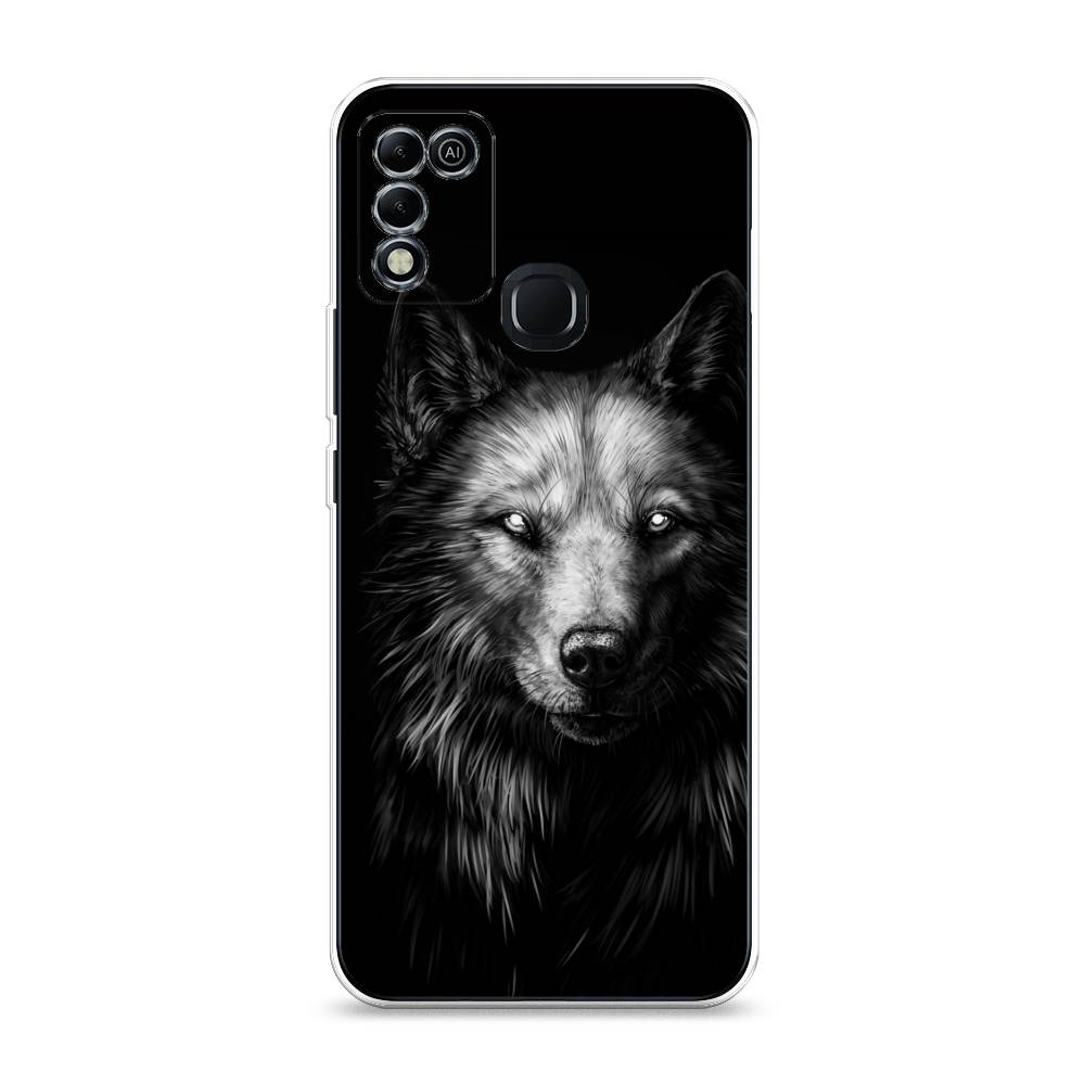 

Чехол Awog на Infinix HOT 11 Play "Волк черно белый", Разноцветный, 3100850-1