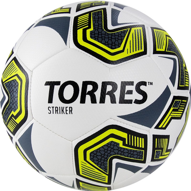 фото Футбольный мяч torres striker №5 white/yellow