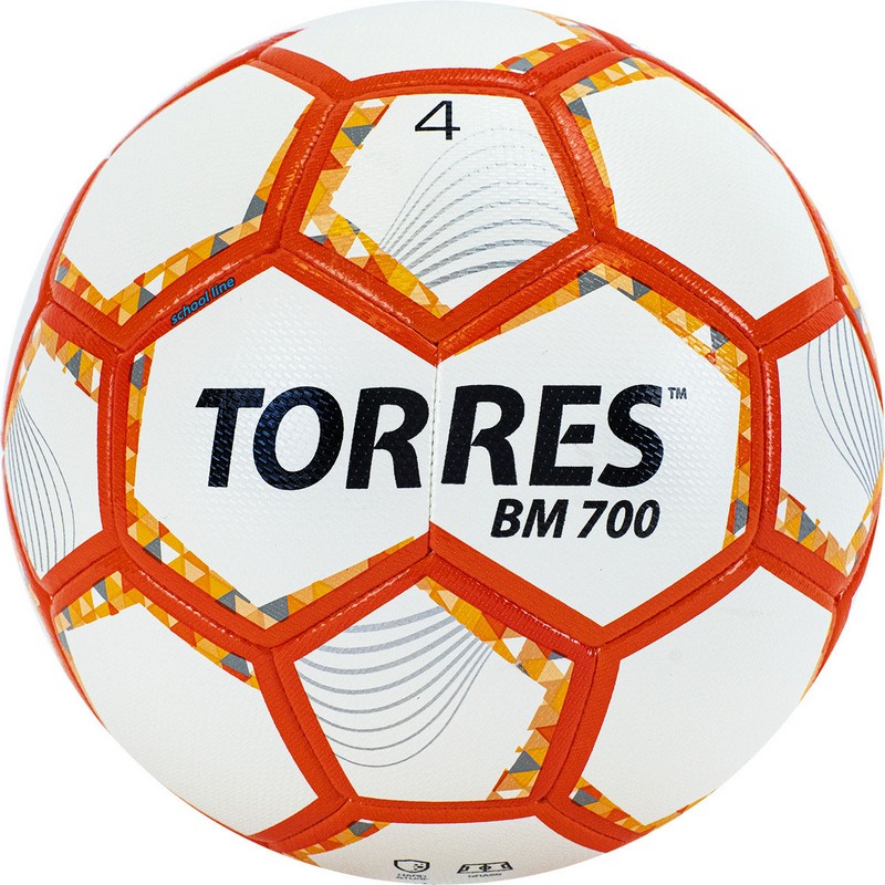 фото Футбольный мяч torres bm 700 №4 white/orange