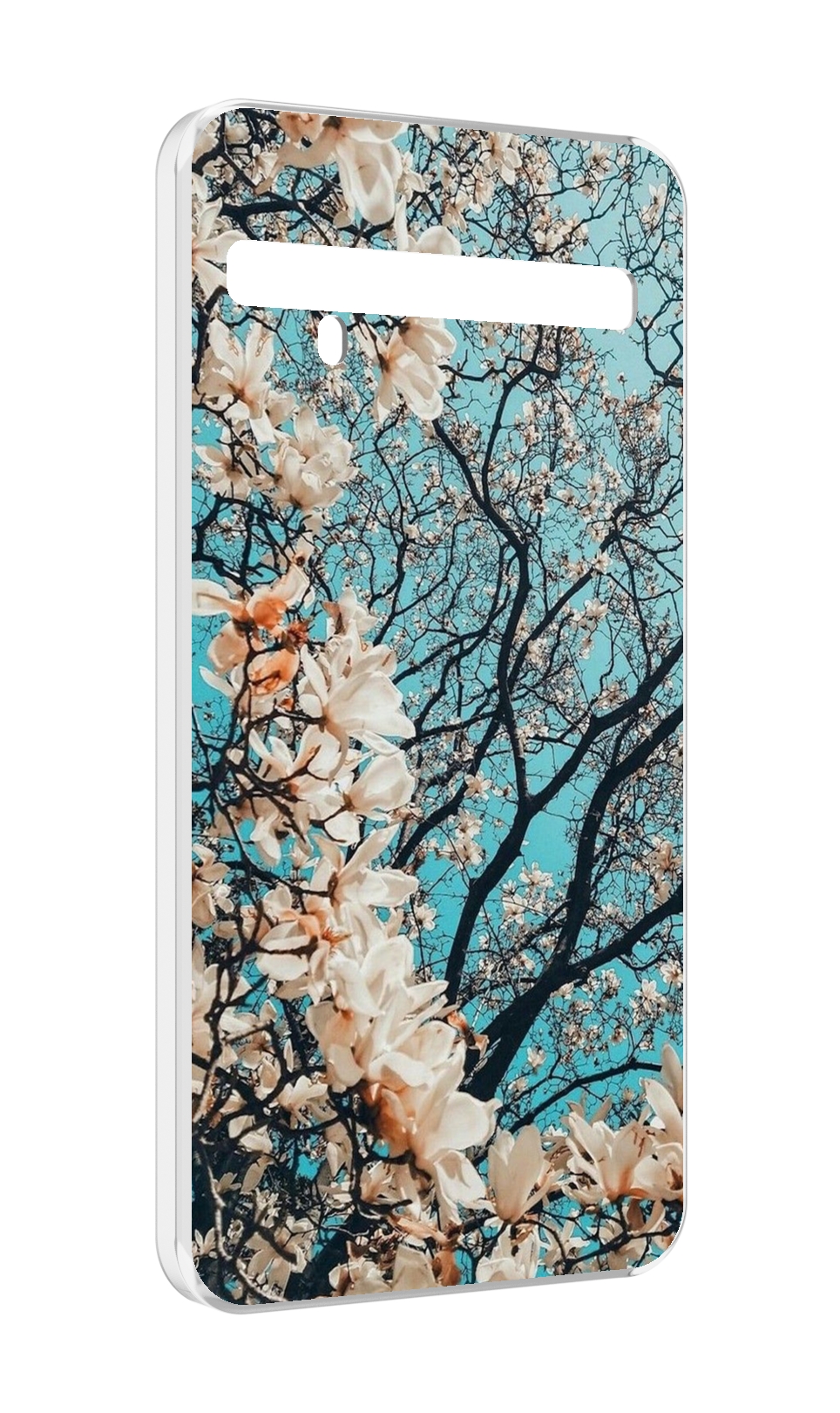 

Чехол MyPads дерево-с-цветочками для TCL 10 Pro / TCL 10 + Plus, Прозрачный, Tocco