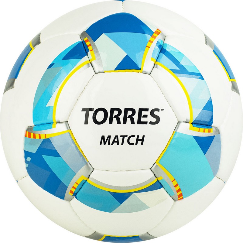 Футбольный мяч Torres Match №4 white/blue 024
