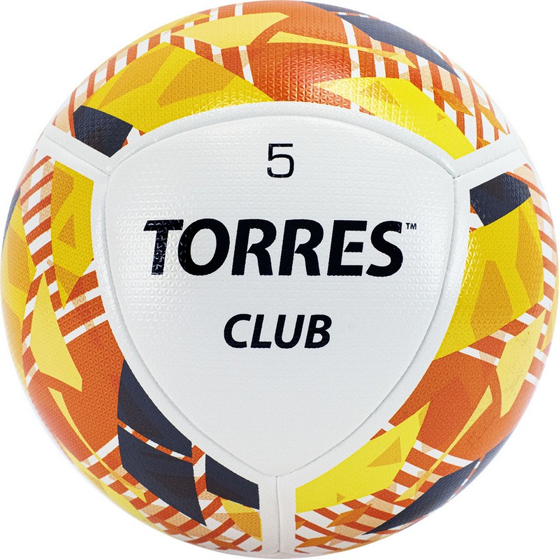 Футбольный мяч Torres Club №5 white/yellow/red