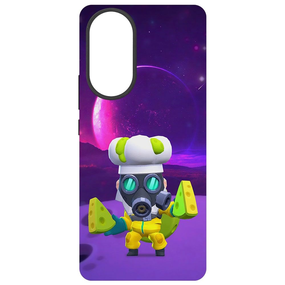 фото Чехол-накладка krutoff софт кейс brawl stars - майк с плесенью для honor 50 черный
