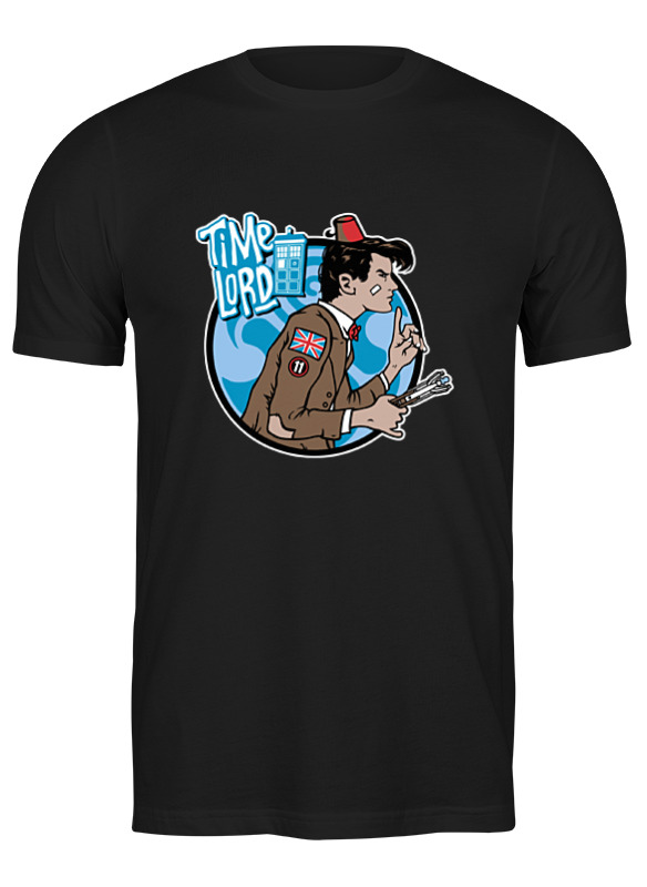

Футболка мужская Printio Time lord (doctor who) черная 3XL, Черный, Time lord (doctor who)