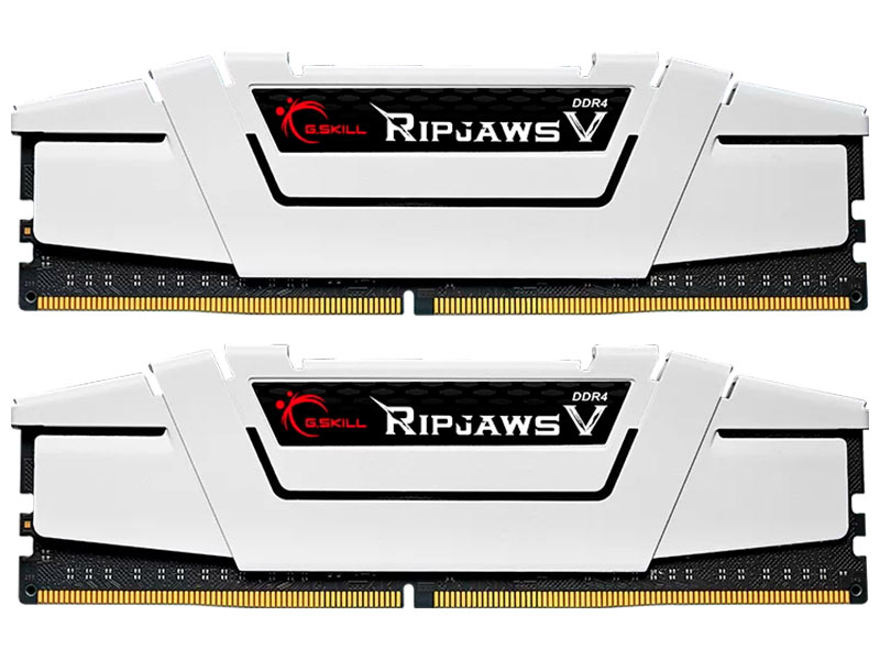 

Оперативная память G.Skill RIPJAWS V White DDR4 2x16GB 3600MHz, DDR4 32GB (2x16GB) 3600MHz RIPJAWS V CLASSIC White (F4-3600C18D-32GVW)