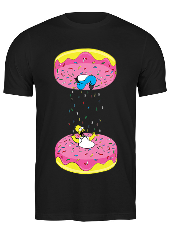 

Футболка мужская Printio Simpsons x portal черная 3XL, Simpsons x portal