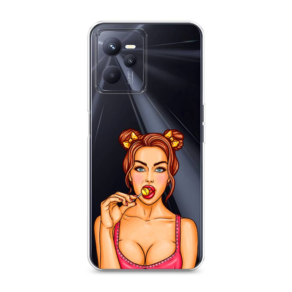 

Чехол Awog на Realme C35 "Вкусный леденец", Разноцветный