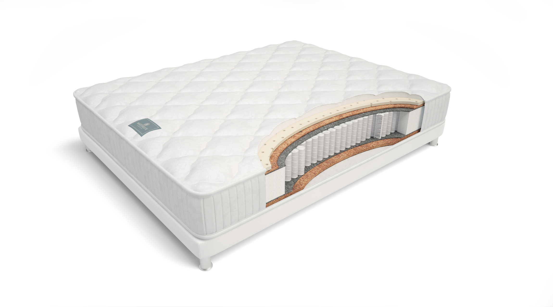 

Матрас Materlux Divino 140х195, Белый, Divino
