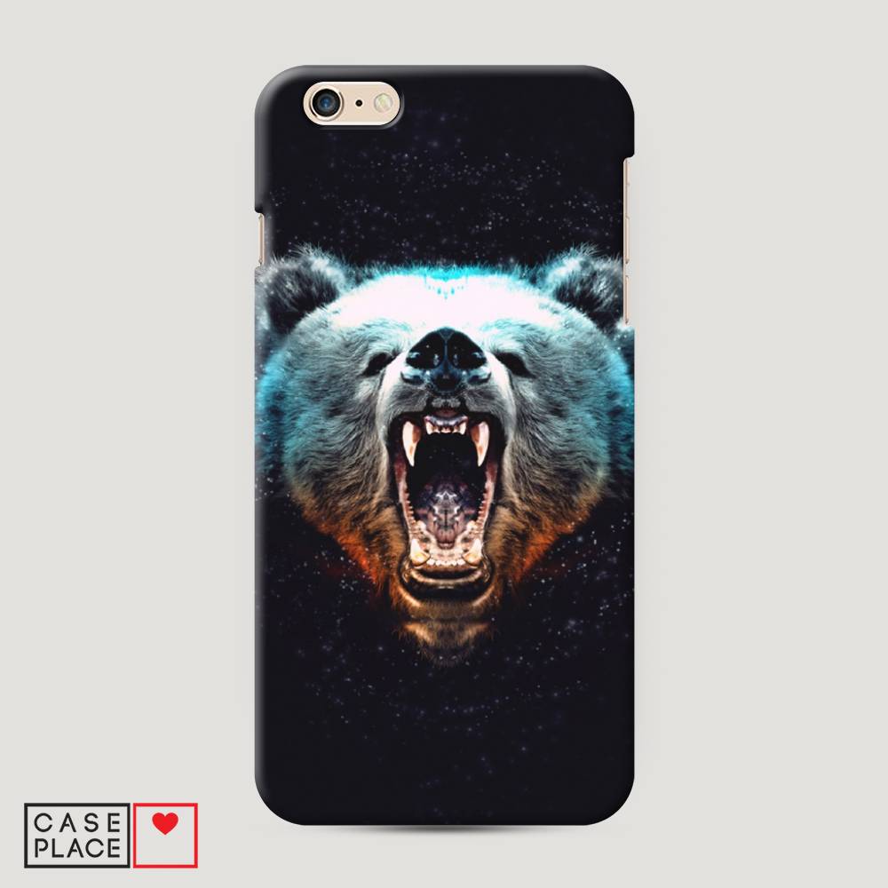 

Пластиковый чехол "Медведь" на Apple iPhone 6 Plus, 10520-1