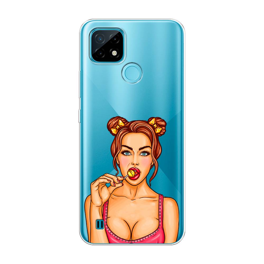 

Чехол Awog на Realme C21 "Вкусный леденец", Разноцветный